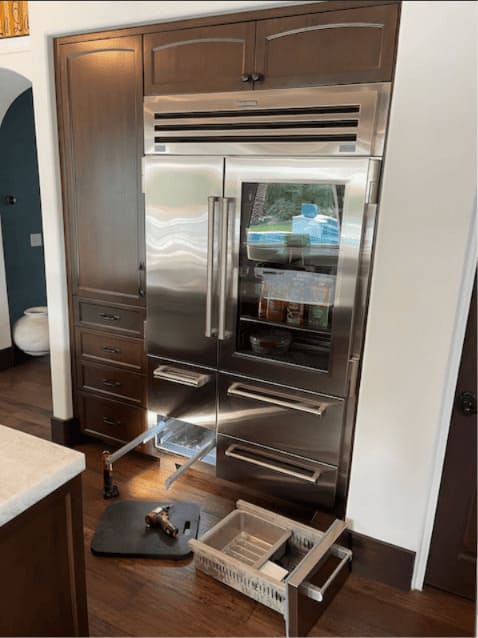 Panel-ready built-in Sub-Zero refrigerator repair in Chicago